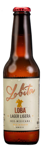 Cerveza Loba Lobita Lager Botella 355 Ml