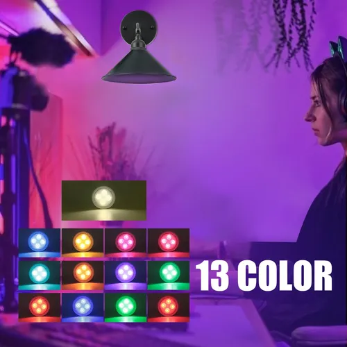 2 Juegos De Lamparas Recargables Con Iluminacion Rgb Y Contr