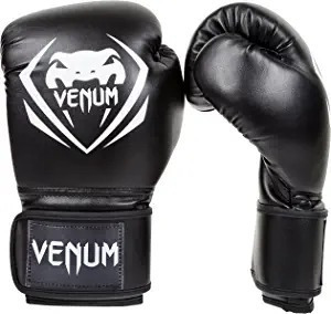 Guantes De Boxeo Venum Contender - Negro/blanco - 12 Onzas