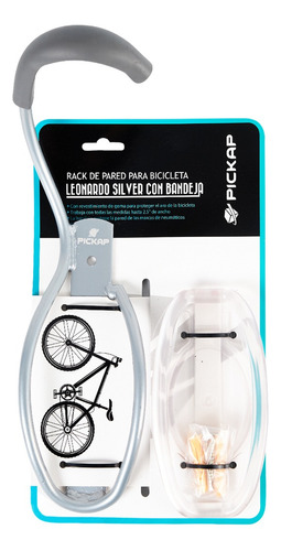 Rack Leonardo Silver Con Bandeja Para Bicicleta Pickap