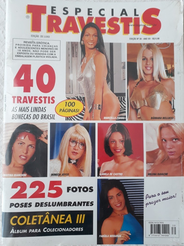 Revista Especial Travestis  N° 30  Importada Brasil