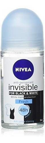 Nivea 50ml Mujer Roll-on Invisible Puro Blanco Y Negro