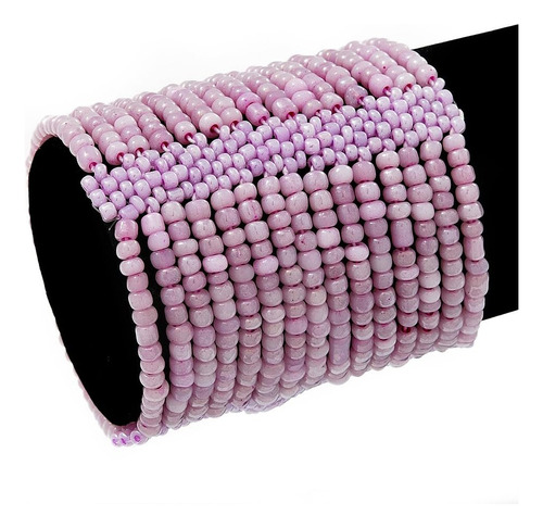 Pulsera Flexible Avalaya Con Cuentas Anchas De Cristal De Co