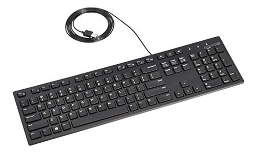 Amazon Basics Teclado Usb Con Cable De Perfil Bajo