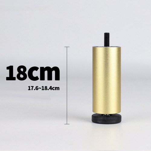 Patas Del Sofá De Los Muebles De Diy Del Hogar Dorado 18cm