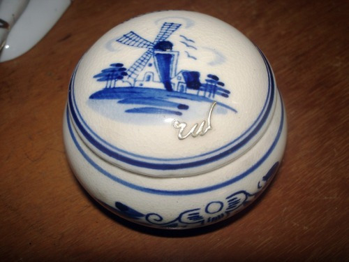 Joyero De Porcelana Delft Made In Holland Pintado A Mano En