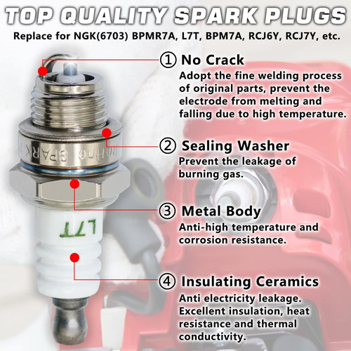 Grepspud 3 Bujia Bpmr7a L7t 1 Llave Rascador Motosierra