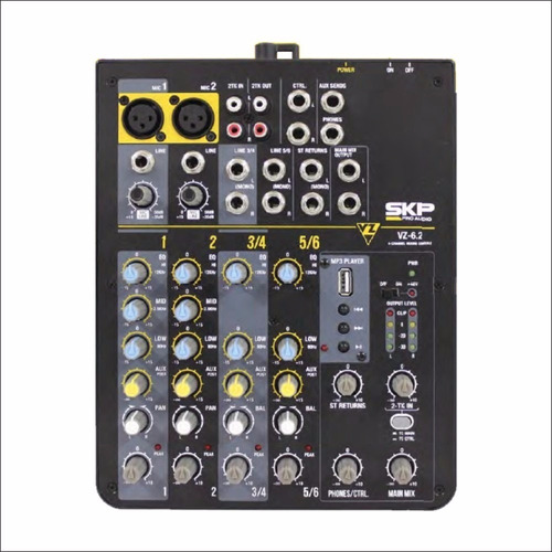 Consola Skp Vz 6.2 De 6 Canales Usb Efectos