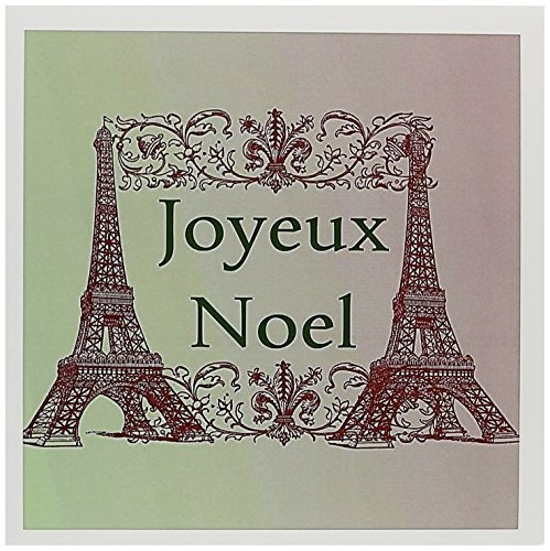 Joyeux Noel Eiffel Towers French Merry Christmas