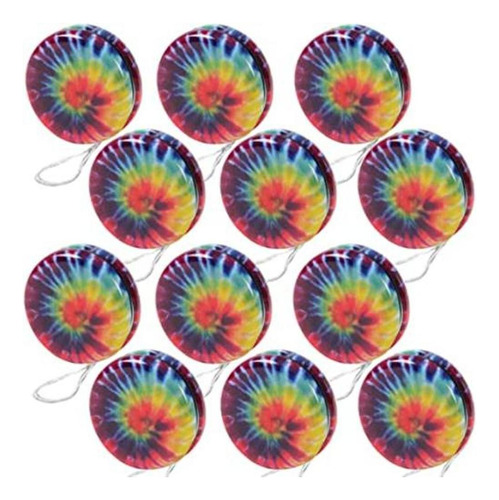 Artcreativity Rainbow Yoyos Para Niños Paquete De 12