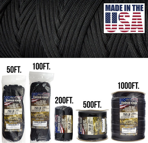 Imagen 9 de 10 de Cuerda Paracord De Nylon De 60 Mts Tough - Grid