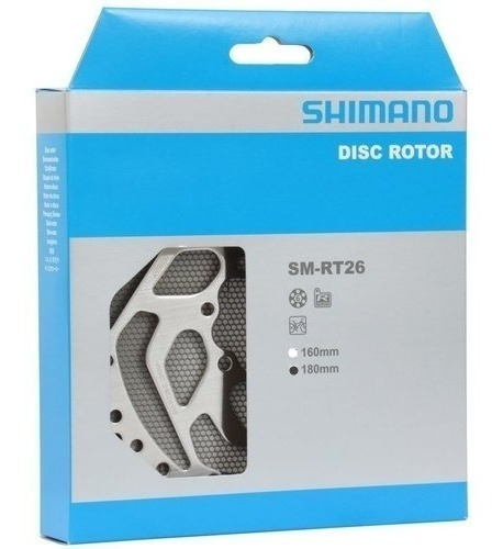 Imagen 2 de 2 de Disco De Freno De Bicicleta Shimano Rt26 180mm 6 Tornillos