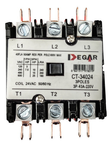 Contactor 3x40ax220v Gcpd-3-40-220 Degar