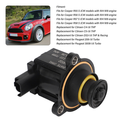 Válvula Solenoide 11657578683 Turbo Diverter 11658636606