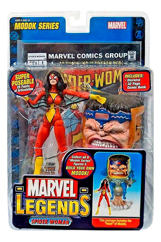 Marvel Legends Spider Woman Figura Accion Toybiz 17 Cms