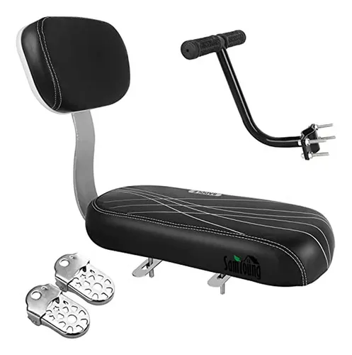 Asiento Trasero Para Bicicleta Infantil Con Respaldo Y Acces
