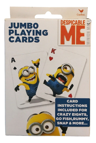 Mazo Juego De Cartas Jumbo Despreciable Me Minions