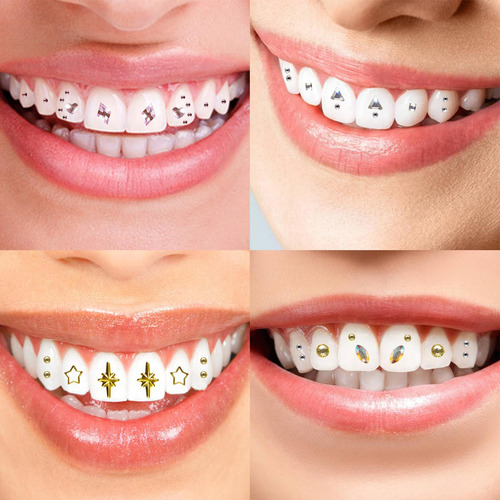 Kit De Gemas Para Dientes Kit De Dientes De Pegatinas Brilla