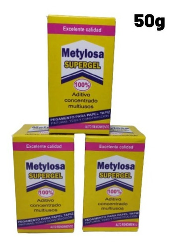 Metylosa Metylan Concentrado Pega Papel Tapiz Super Gel 50gr