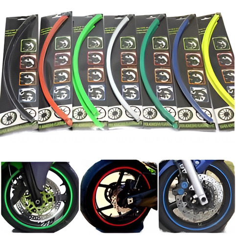 Adhesivos Fluorescente Decorativo Para Aros De Motos Y Autos