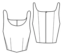 Comprar Molde Patrón Imprimible Corset Pdf A4 Plotter