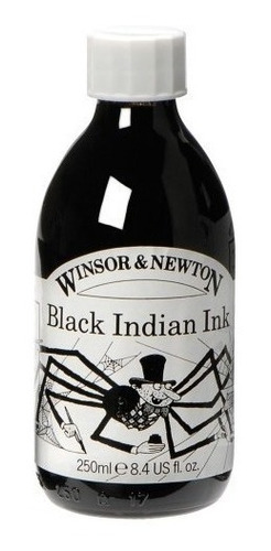 Tinta De Dibujo Winsor & Newton Black Indian Ink 500 Ml