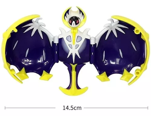 Pokemon solgaleo articulado dentro pokebola