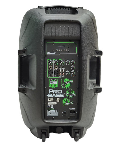 Parlante Pro Bass Elevate 115 con bluetooth negro 110V/220V