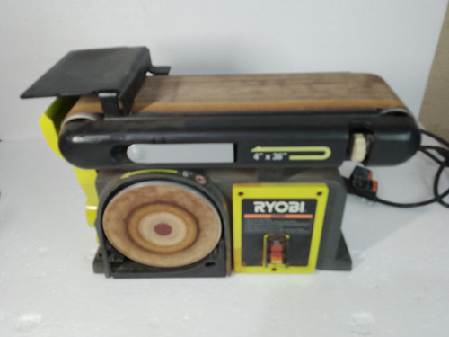 Lijadora De Banda Y De Disco 4 X36 Y Disco 6 Ryobi Electrica