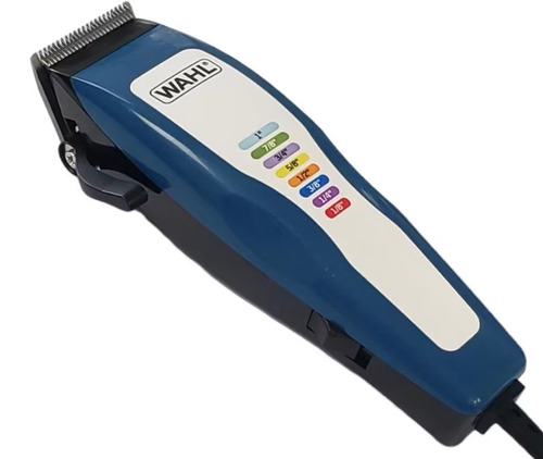 Cortapelo Clipper Completo Wahl Edición Color Clip Coded Con Motor Power Drive Estuche Azúl 110v