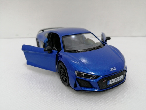 Audi R8 Coupe/escala 1:36/kinsmart/12.5cms  Largo/, Azul