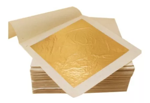 Hoja de lámina de oro de imitación 5 bolsas brillantes de pan de oro para  manualidades ANGGREK Otros