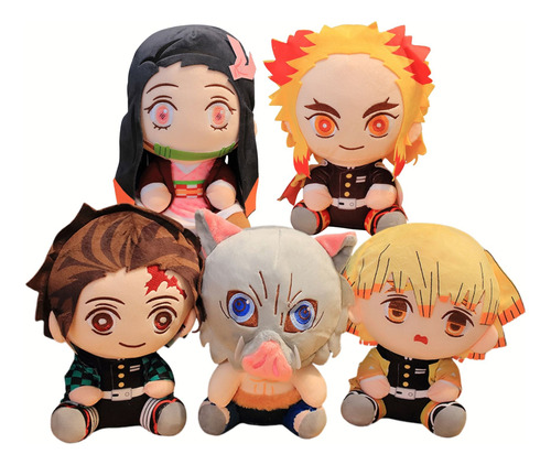 Peluches Demon Slayer Tanjiro Zenitsu Inosuke Nezuko Rengoku