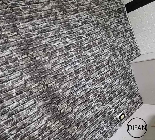 Imagen 4 de 9 de Pared Revestimiento Negro Placa 3d Auto Adhesiva!