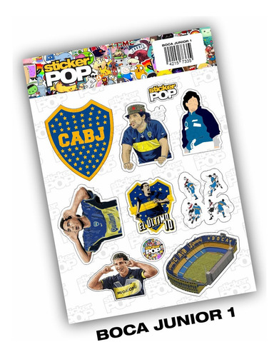 Calcomanías Plancha De Stickers Boca Junior 1