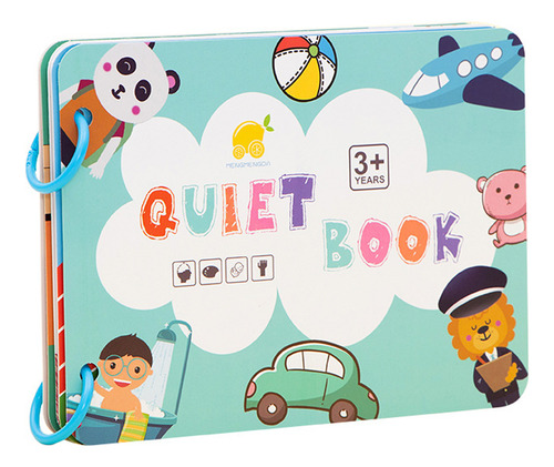 Libro Silencioso Para Niños, Libro Interactivo Montessori