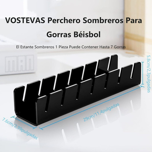 Sq 2ps Soporte De Acrílico Para Sombrero De Gorras Béisbol