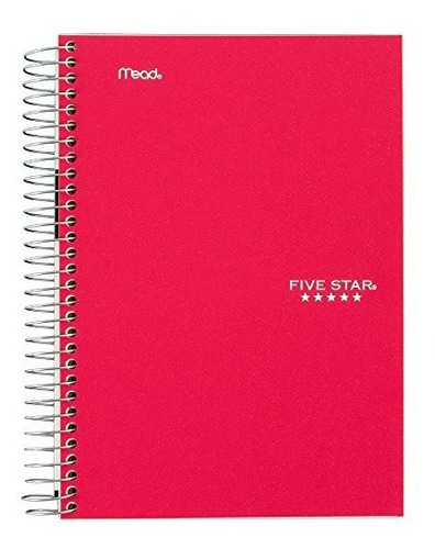 Cuaderno Con Espiral Para Colegio Color Rojo 100 Hoja Rayado