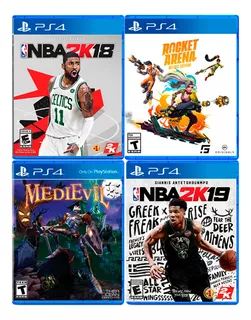 Nba2k18 + Nba2k19 + Medievil + Rocket Arena Ps4