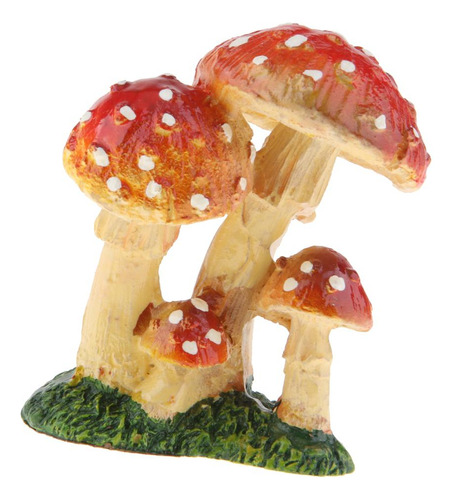 Figura De Seta De Jardín De Hadas, 2 Uds., Estatua De Rojo