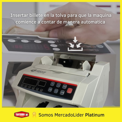 Imagen 4 de 10 de Contadora Billetes Detector Falsos Oryx Dinero Maquina Full