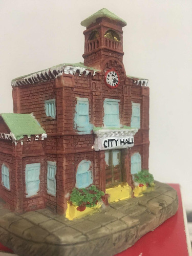 Casa O Villa Navideña Ah 84 City Hall De 8cm X 9cm