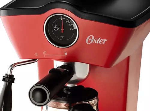 Cafetera de vapor para espresso y cappuccino Oster® roja - Oster