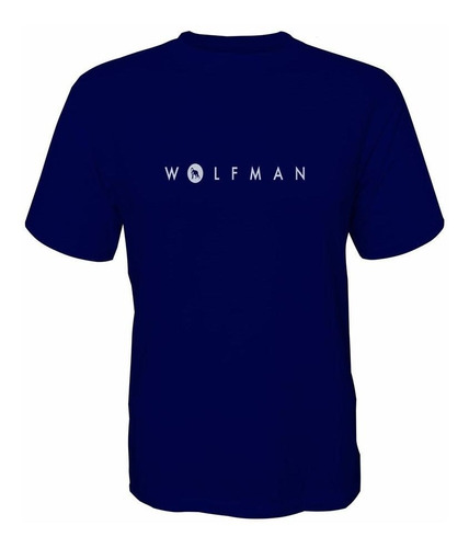 Camiseta Wolfman Lobo Branco Vip Azul Marinho / Branco