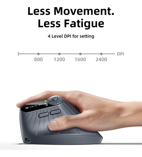 Mouse Vertical Ergonómico, Mouse Óptico Inalámbrico Bluetoot