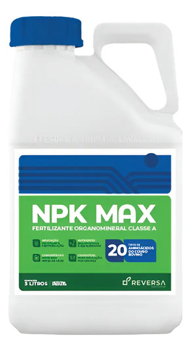 Fertilizante Foliar Npk Aminoácido Macro Micronutrientes 5 L