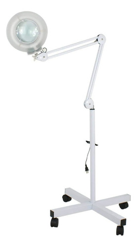 Lámpara Pie Lupa Multifocal Luz Led Profesional Cosmetología