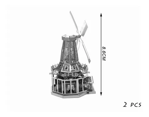 Maquete De Papel Para Montar 61 Moinho De Vento Holanda