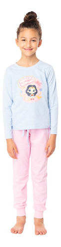 Pijama Largo Niña Algodón Invierno Dc C1 Top