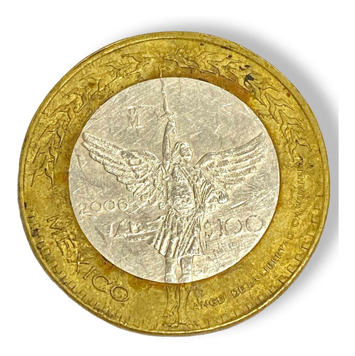 Moneda Bimetálica De 100 Pesos Estado De Chihuahua Año 2006 (Usado)